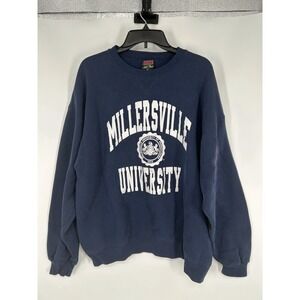 Millersville University Vintage 90s Graphic Crewneck Sweatshirt Soffe Mens XL